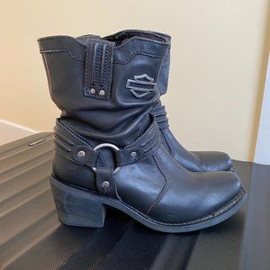 Authentic Harley Davidson Black Riding Boots